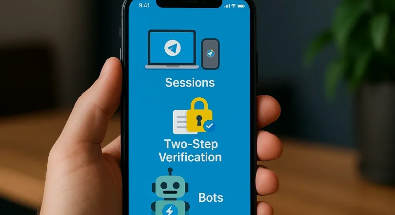 Безопасность Telegram-аккаунта: сессии, двухэтапная проверка и боты