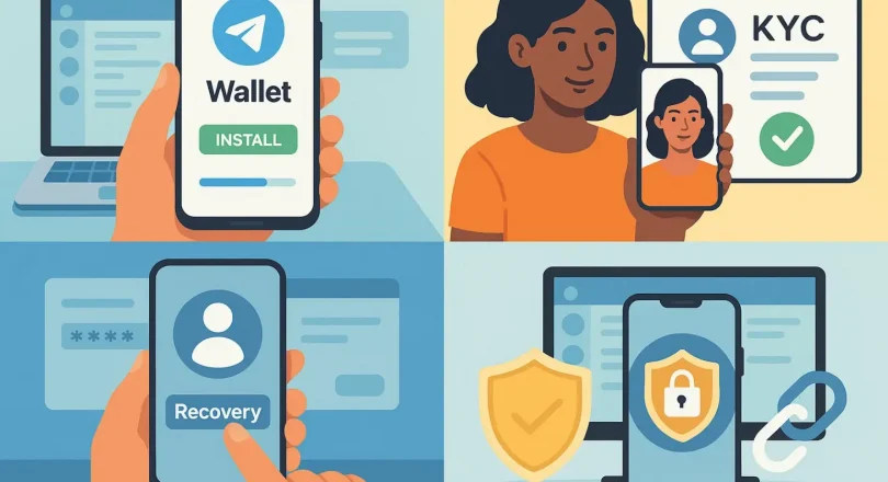 Telegram Wallet: установка, KYC, восстановление и безопасность (2025)