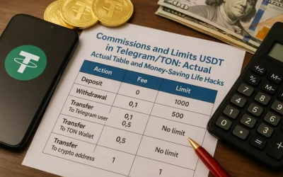 Комиссии и лимиты USDT в Telegram/TON: актуальная таблица и лайфхаки экономии