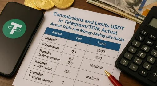 Комиссии и лимиты USDT в Telegram/TON: актуальная таблица и лайфхаки экономии