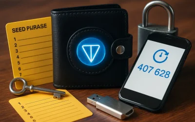 Безопасность кошелька в TON: seed, 2FA и резервные копии