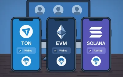 Настройка кошельков и профилей для аирдропов: TON, EVM, Solana